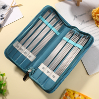 10pc/35pcs/65pcs Stainless Steel Knitting Needles Knitting supplies DIY Handmade Craft Yarn Knitting Tool For Mom Size 1.5mm-5mm