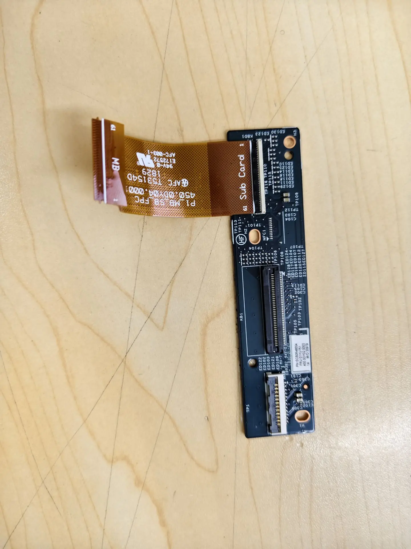 Used for ThinkPad P1, X1 Extreme 1st Gen1, Subcard Keyboard BOARD W CABLE 01YU751 SC50R48554 450.0DY04.0001