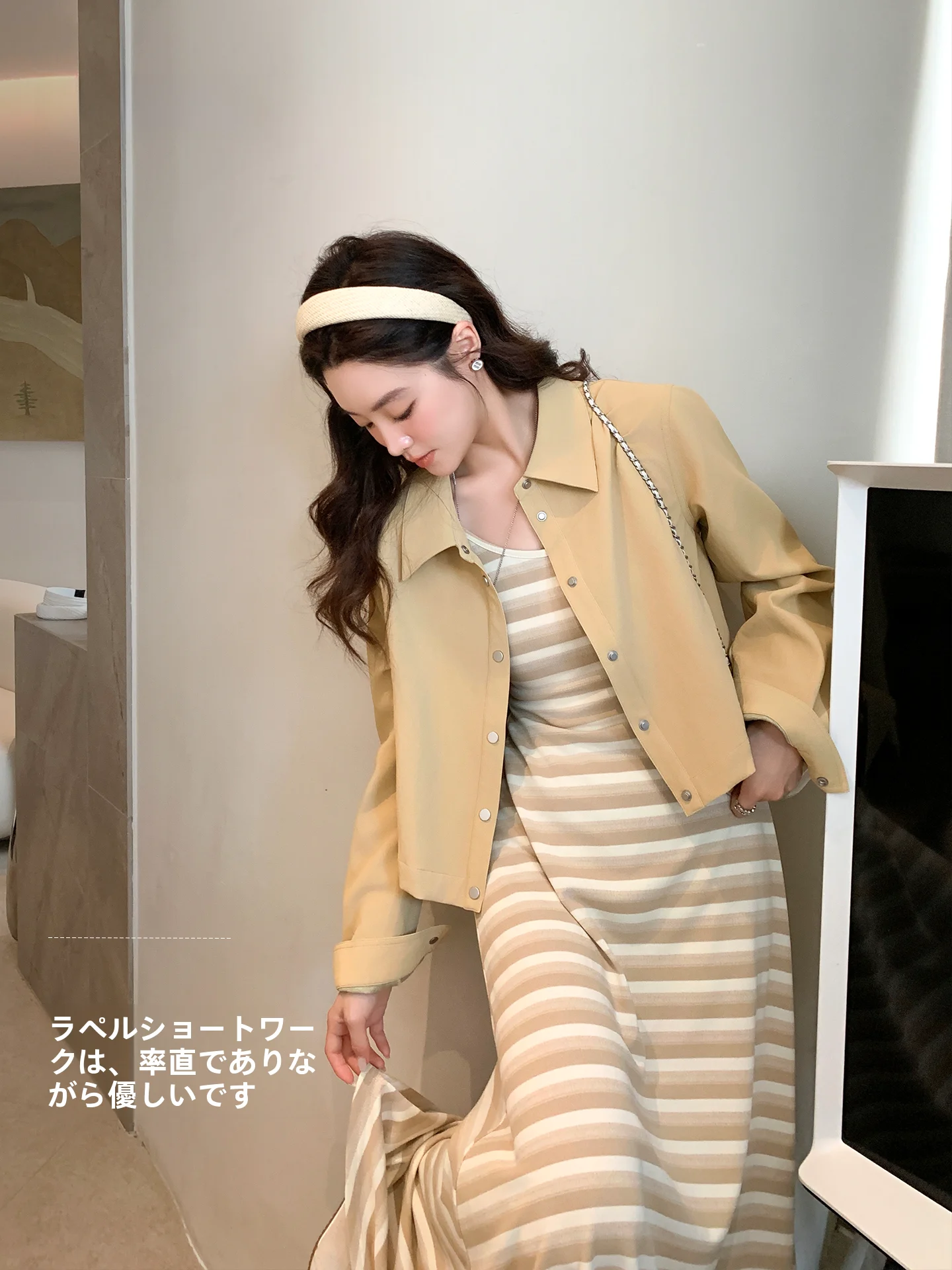 

Casual Loose Collar Jaet Women's ort Outerwear Spring New Sle Vintage Flip Collar PU Leather Top Simple Evening Wind