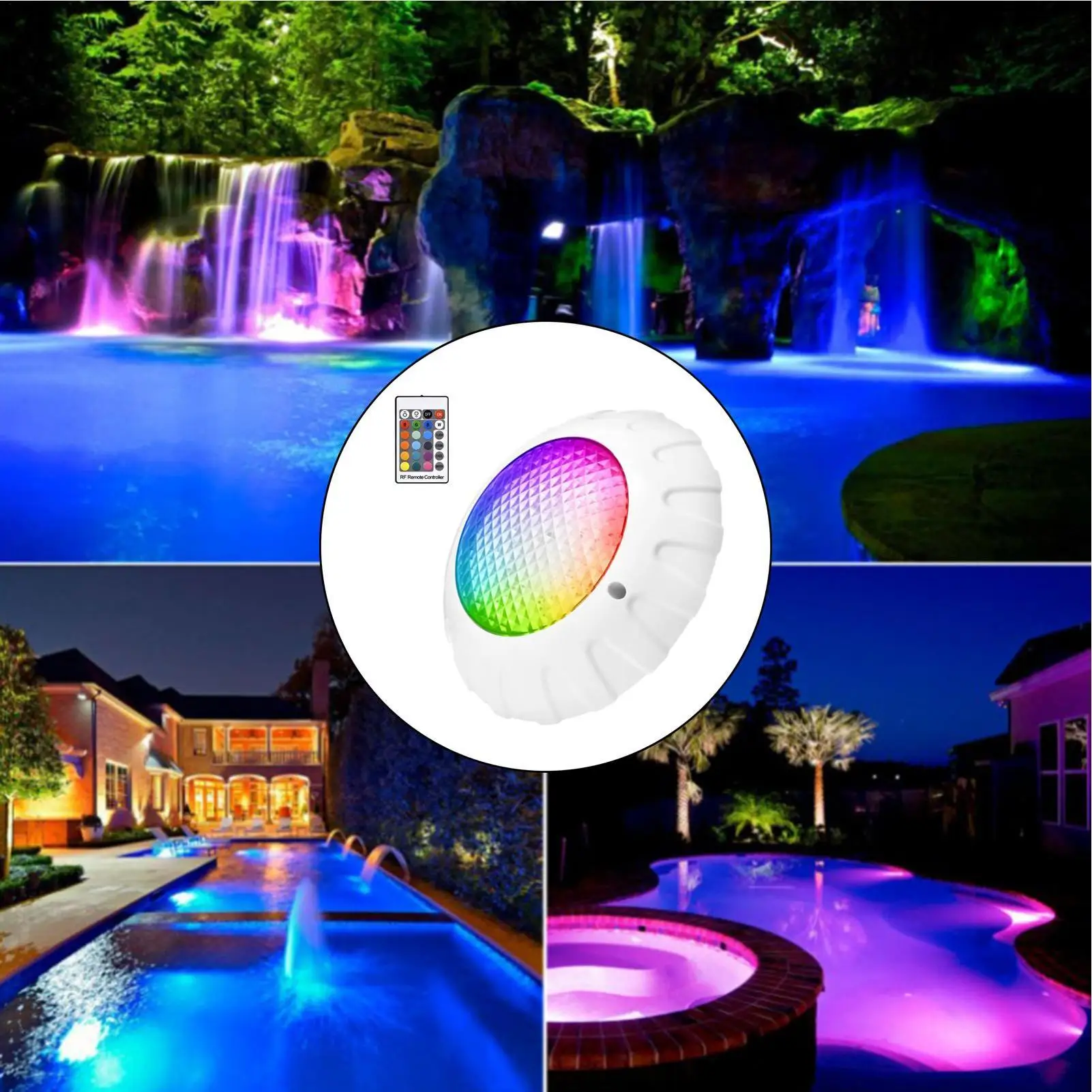 IP68 Waterproof Floating Pool Lights Bright 3000LM Underwater Lamp 6500K For Spa Hot Tub Outdoor Pool And Night Activities view 5