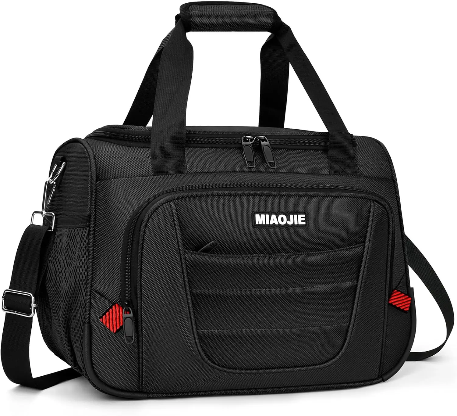 

Underseat Carry On Luggage Bag for Airplanes, Personal Item Weekender Tote Shoulder Duffel Travel Bag - 16 Inch Black