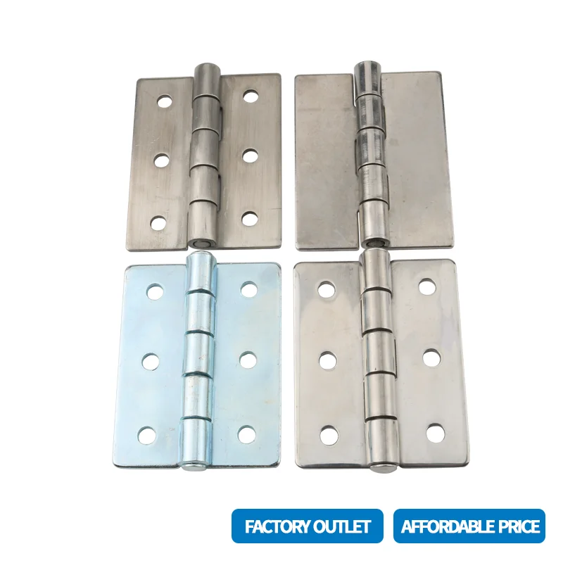 (8 Pieces) 304 Stainless Steel And Iron Butterfly Hinge Communication Motor Automation Equipment Industrial Cabinet Door