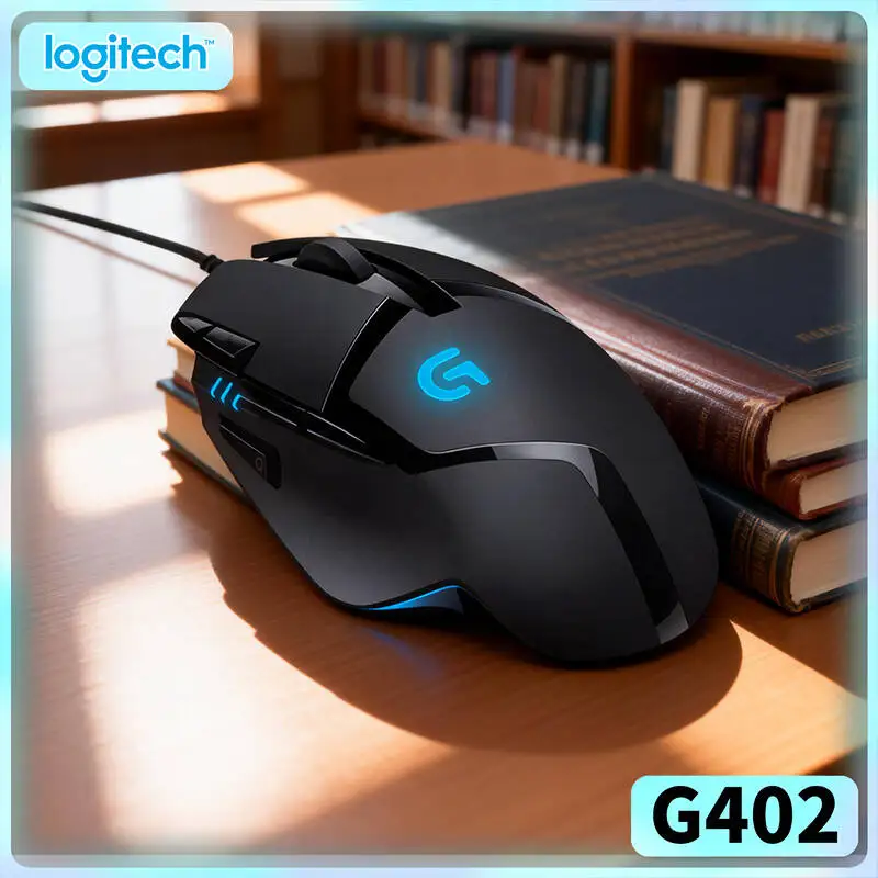 

Logitech G402 Gaming Mouse 500 IPS Tracking 4000 DPI 8 Programmable Buttons 20M Clicks Fusion Engine for Competitive Play