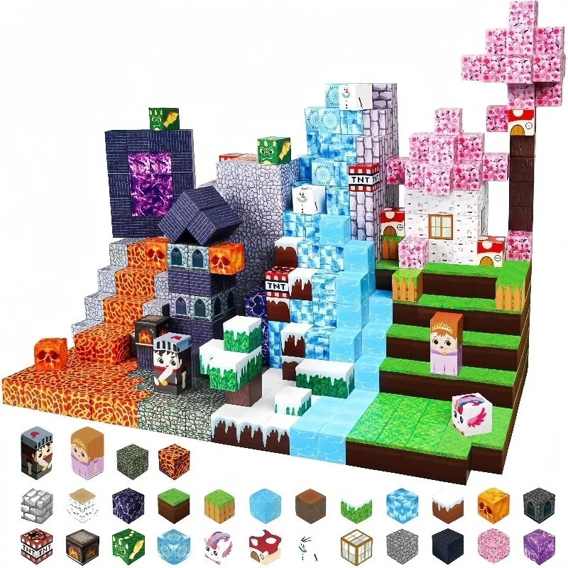 

2025 NEW Magnetic building blocks children's toys,Creative DIY tabletop decorations for children, ideal birthday gifts