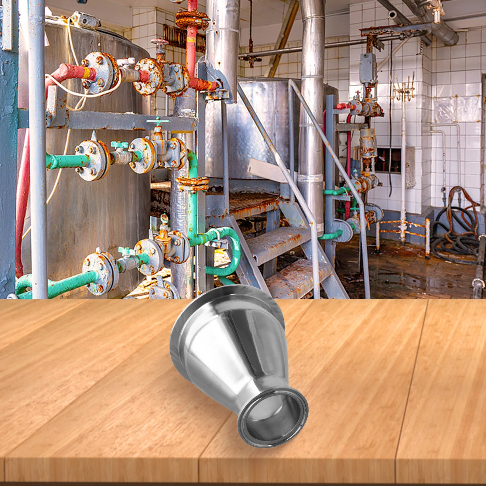 Quick Pipe Replacement 2 X 4 Stainless Steel 304 Stainless Steel Reducer Quick Installation Beverage Transport Easy Disassembly