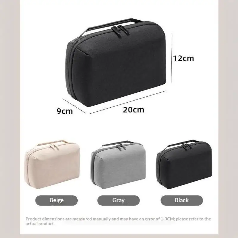 Wasserdichte Stoff-Aufbewahrungstasche für digitales Zubehör, Reise-Organizer-Etui für Kabel, USB-Ladegeräte und elektronische Ersatzteile – Detail 1