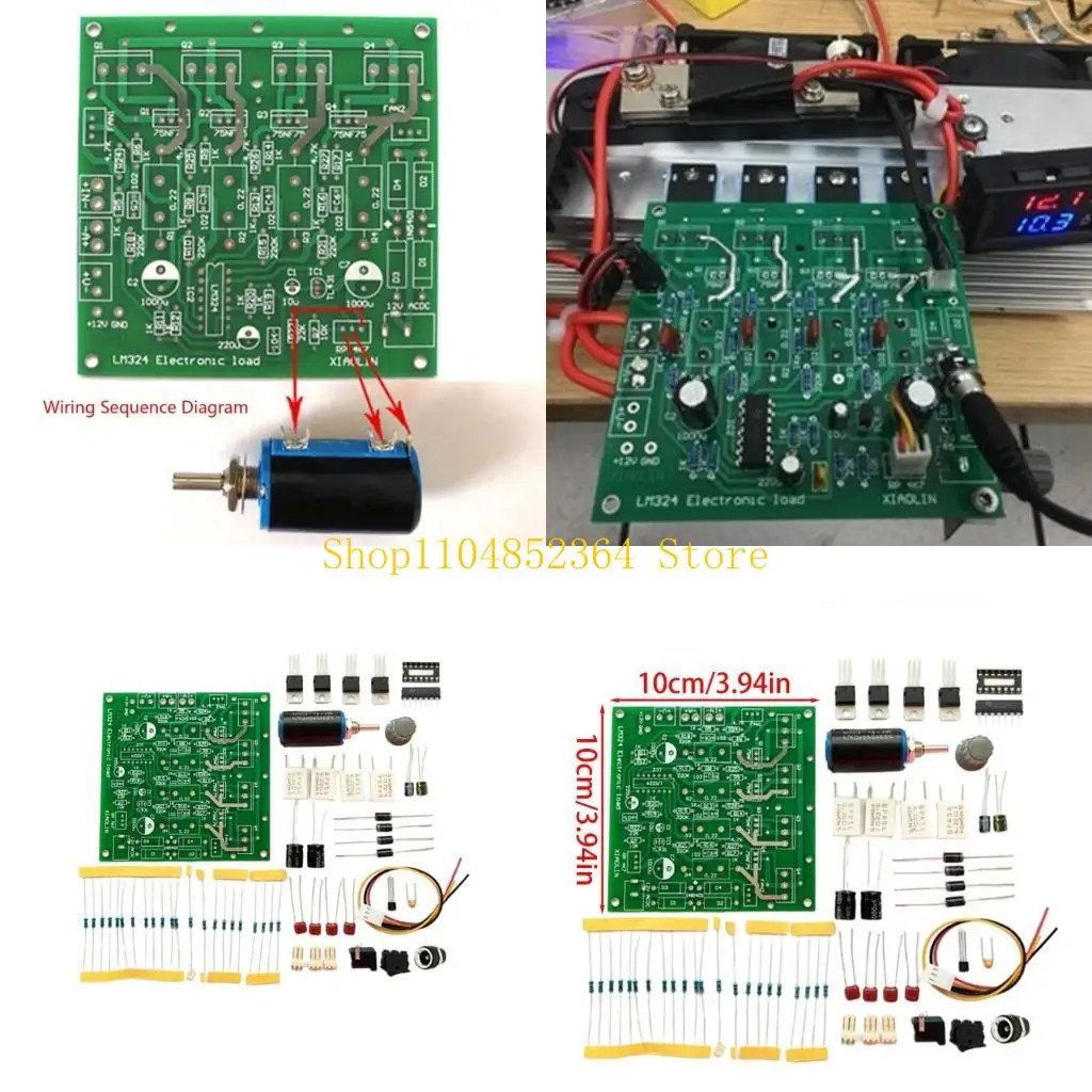 

652F Breadboard Nodemcu Power 150w Electronic Load Tester 15V 10A /60V 2.5A Constant Current Battery Discharge Capacity DIY