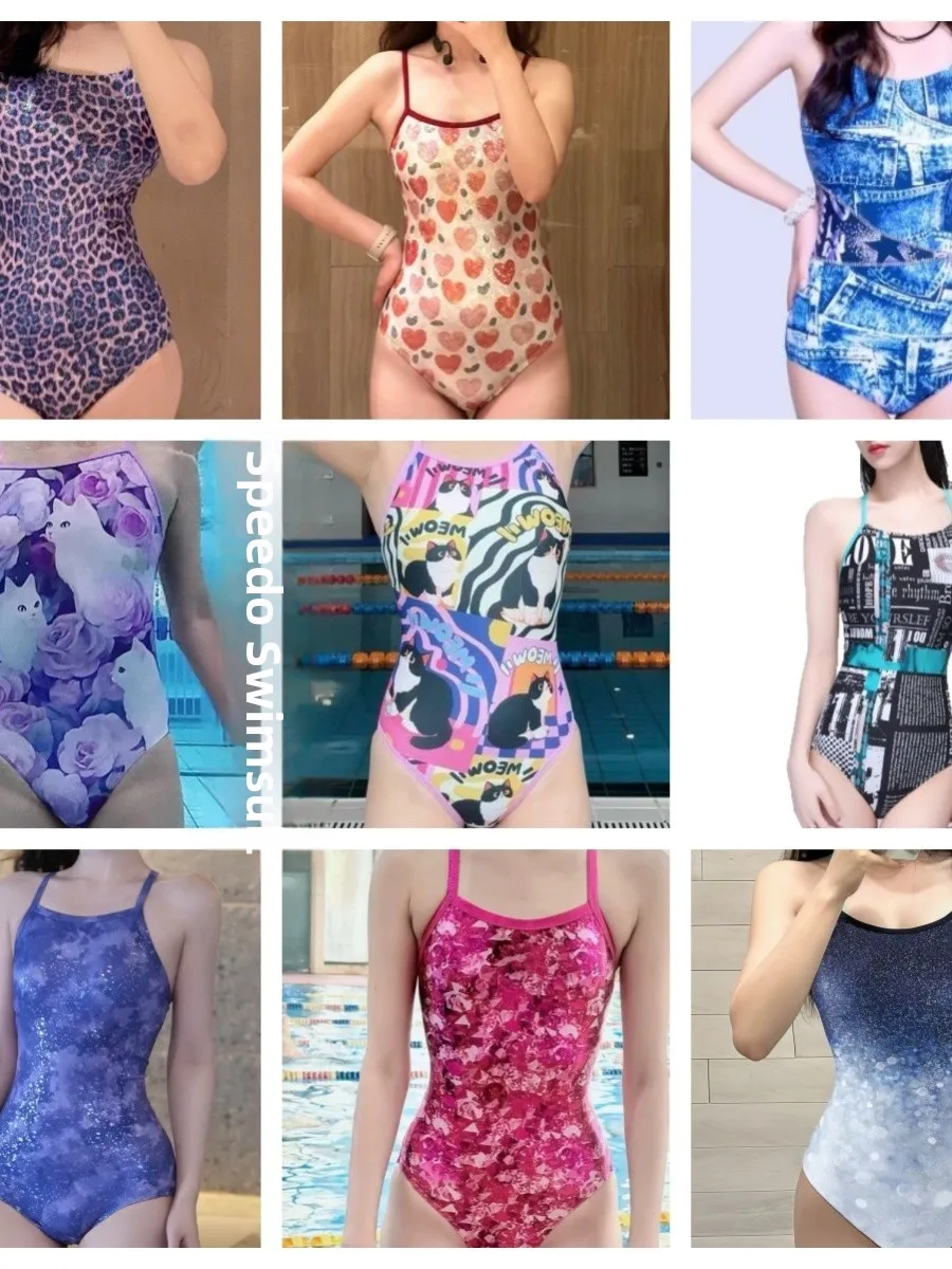 

Новый женский слитный купальник 2025 года: модный, спортивный, повседневный, профессиональный для соревнований по плаванию