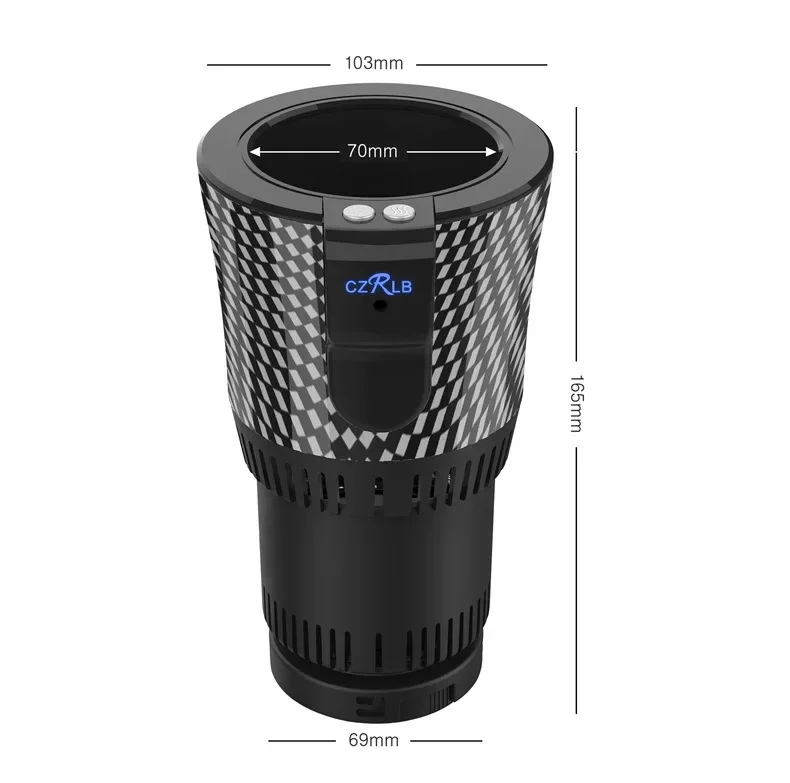 

Умная автомобильная термокружка Able Car Intelligent Hot and Cold Cup 12V, портативная, для дома и автомобиля, с функцией быстрого охлаждения и нагрева, мини-дисплей.