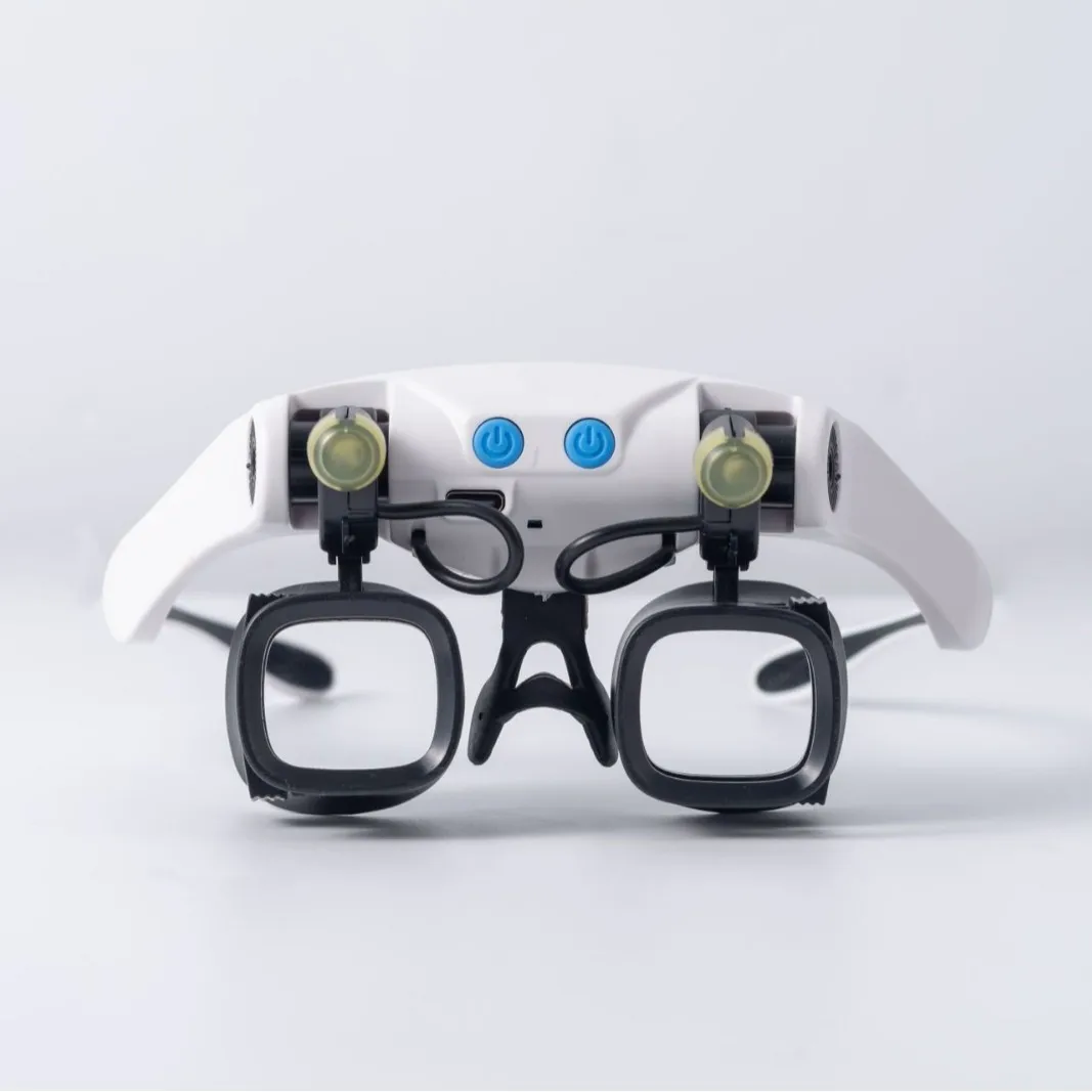 USB Recharge Headband LED Magnifier Multi Fold HD For Watch Mechanical Electronic Repair Jewelry Appraisal