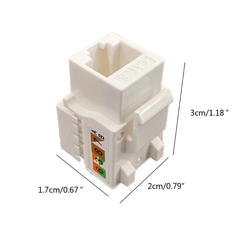 Módulo de red CAT6, toma de información, adaptador de conector RJ45, conector Keystone, novedad de 2022