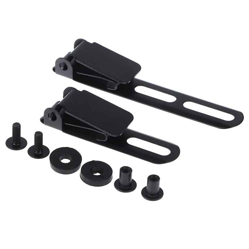 Universal Versatile Tactics Waist Clip Scabbard Sheath Stainless Steel Waist Clip for Holster Black