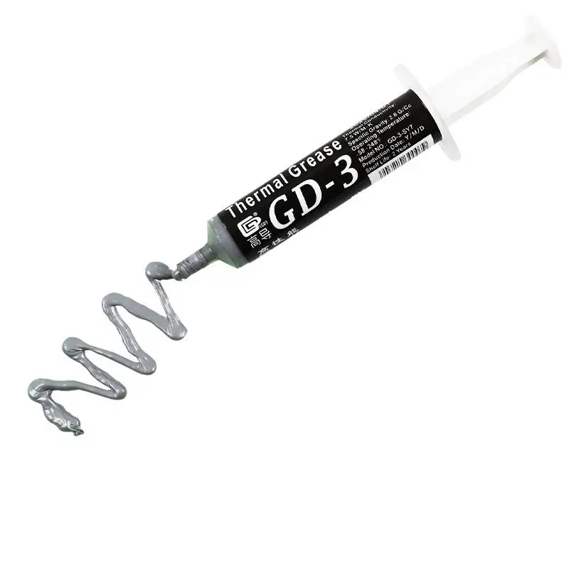 Professional GD-3 7.5 W/MK Thermal Conductive Paste, 1 Piece for Ideal PC PS5 CPU GPU Cooling, Sizes: 3/7/15/30g, SY7 Model