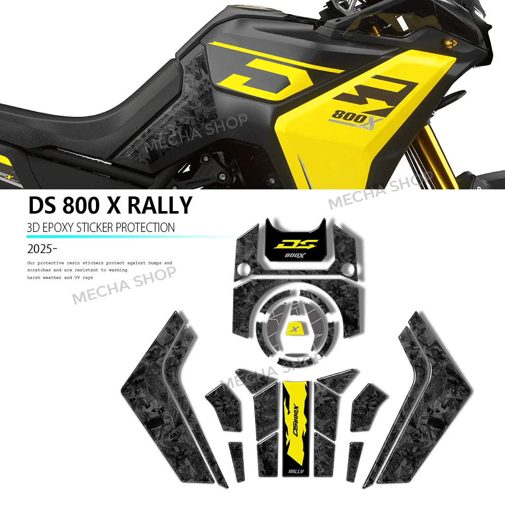 

3D Resin Sticker Protection Tank Pad Side Sticker Kit Hand Guard Decal for Voge 800DSX Rally Accessories 2025 2026
