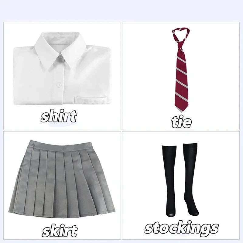 تاتشيبانا هيناتا تأثيري أنيمي طوكيو المنتقمون هيناتا تاتشيبانا تأثيري حلي شعر مستعار JK زي مدرسي قميص التعادل تنورة الجوارب