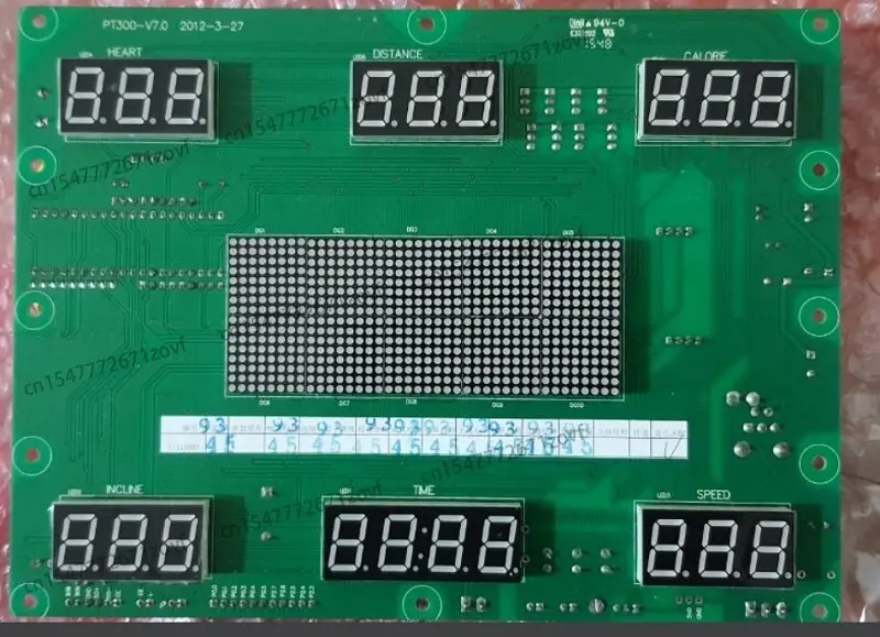 Painel de Instrumentos Eletrônico para Esteira PT300/PT600: Placa Principal com Display e Conversor de Frequência
