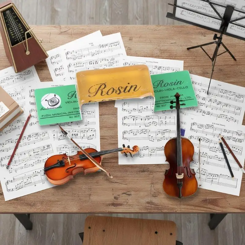 เรซินโรซินเพิ่มแรงเสียดทานสำหรับไวโอลิน วิโอลา เชลโล - 1/3/5 แพ็ค