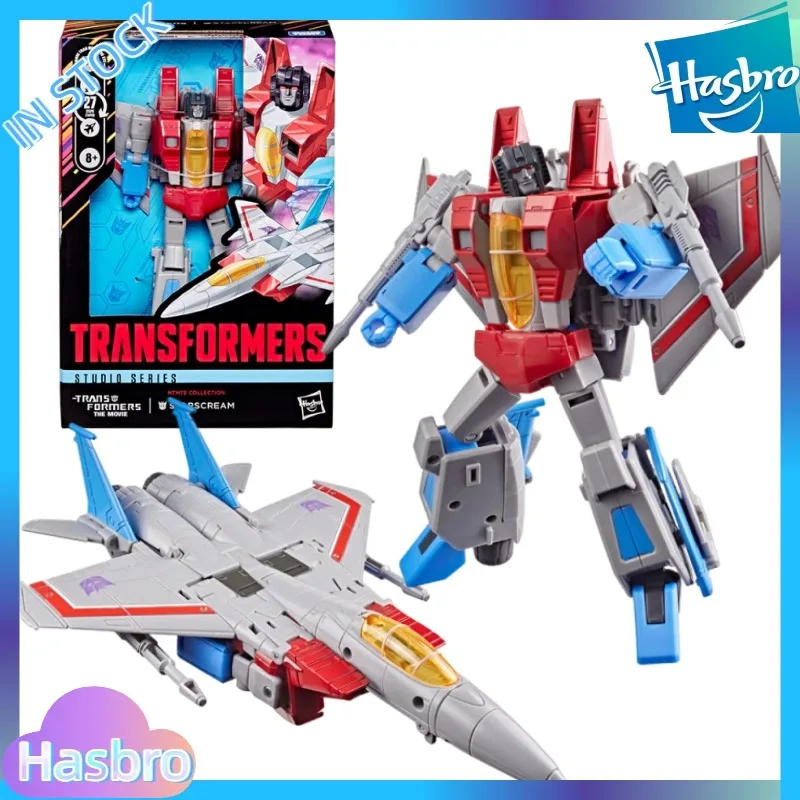 【EN STOCK】Juguetes de transformación Hasbro Original Product Studio Series Voyager Class Anniversary Edition Starscream Action Robot