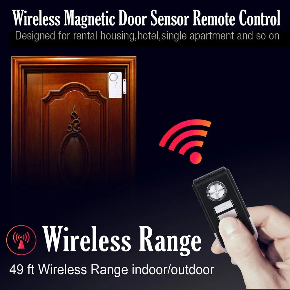 Wsdcam-Smart Home Security Alarm com controle remoto, porta e janela alarme, sensor magnético, detector de sirene sem fio