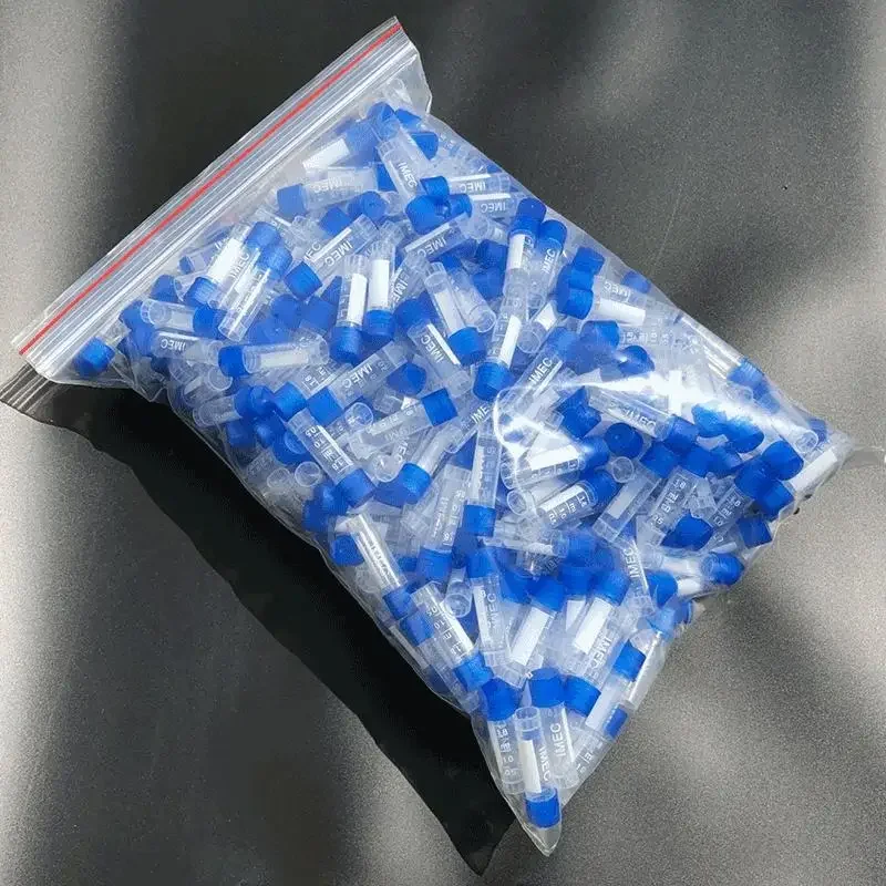 500 szt. Probówek laboratoryjnych do analiz, probówki wirówkowe z zakrętką, 1,8 ml, z podziałką, probówki PP do zamrażania. — zdjęcie produktu 2