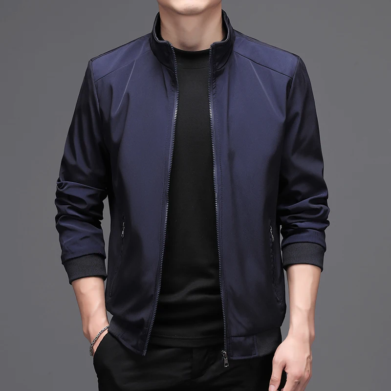 The Main Promotion of New Explosive Personality Casual Style Spring and Autumn Solid Color Jacket Comfortable Men's Clothing