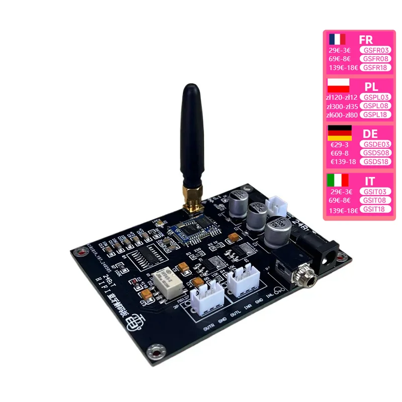 Bluetooth board mobile phone connection 5.1 stereo sound lossless decoding board Qualcomm aptX HD supports 24 bit