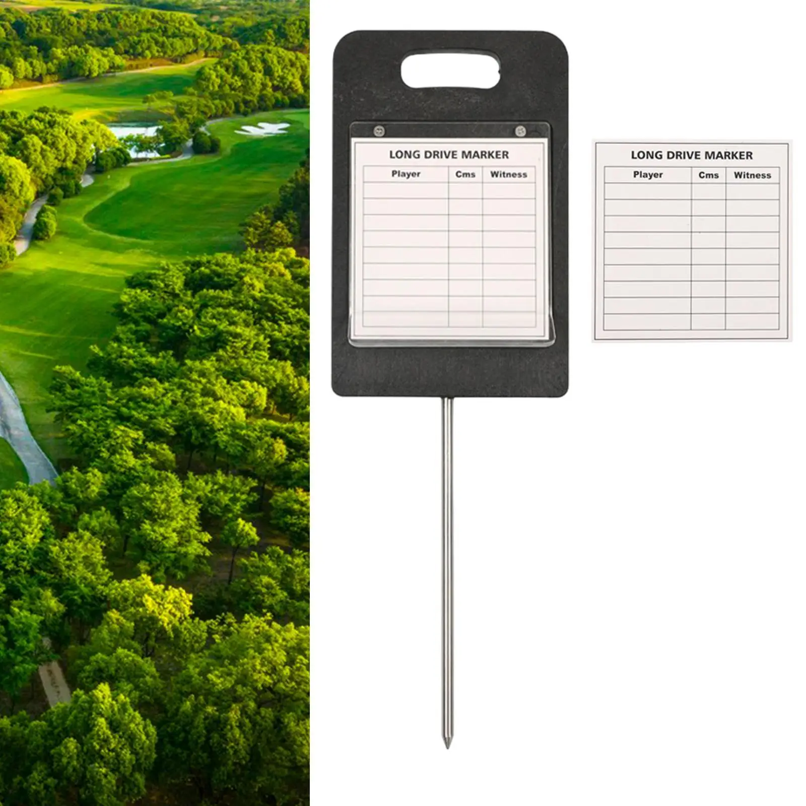 

Golf Scoreboard Writing Board Golf Attachment Handheld Portable Convenient Sports Outdoor Marker Scoring Golf