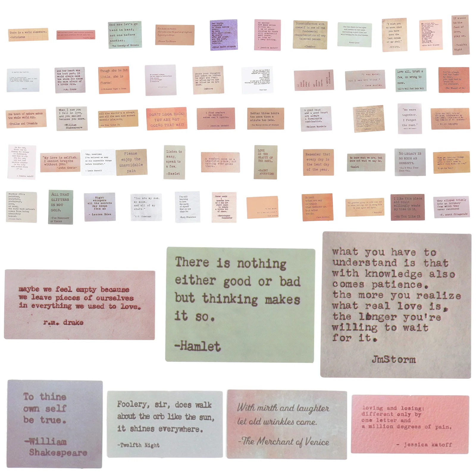 

120pcs Inspirational Quote Scrapbook Planner Stickers Waterproof Motivational Diy Journal Envelope Gift Tag Decals Self-Adhesive