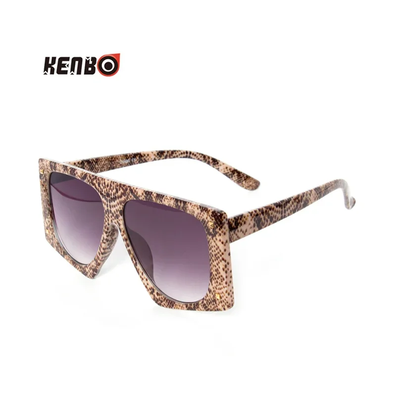 

Kenbo Punk Leopard Sunglasses Women Sexy Oversized Sun GlassesUV400 Men Gradient Shades Steampunk Goggles Eyewear Oculos Escuros