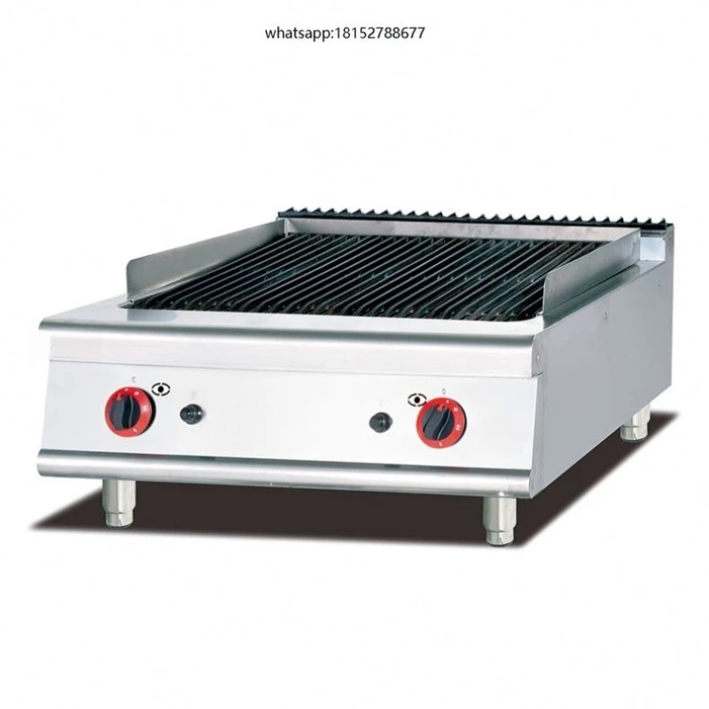 Commercial Kitchen Equipment Stainless Steel Table Top Multi-Style Features Gas Grill
