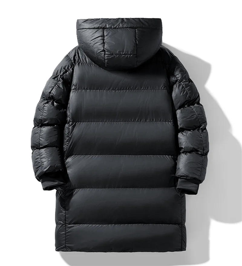 جاكيت رجالي أسود ذهبي متوسط طويل من القطن مع مخمل ، مقاوم للرياح ، سميك ، علامة تجارية عصرية ، زوجان ، شتاء ، #2