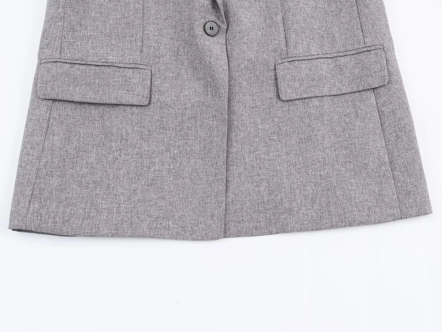 Winter new women's shoulder padded herringbone patterned suit jacket with belt pleated MIDI skirt set