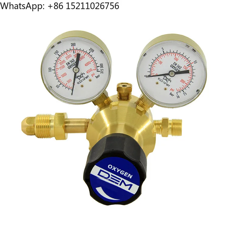 DEM CR0505 1.5mpa CGA540 Brass Body  Acetylene Regulator Oxygen  Single Stage Nitrogen  Gas Pressure Regulator