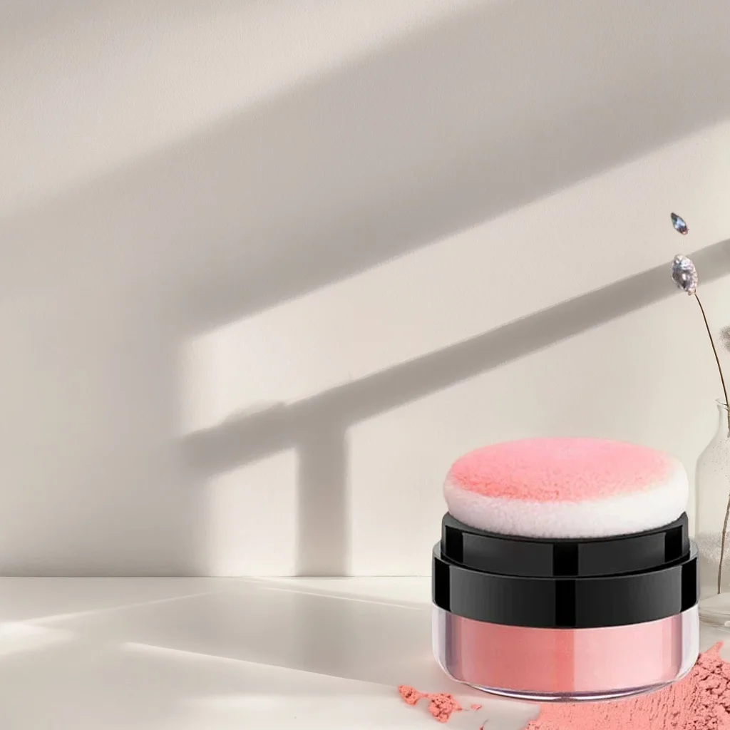 Fard à coussin d'air à tête de champignon – Fard en poudre haute brillance pour un contour des joues et du visage à brume douce