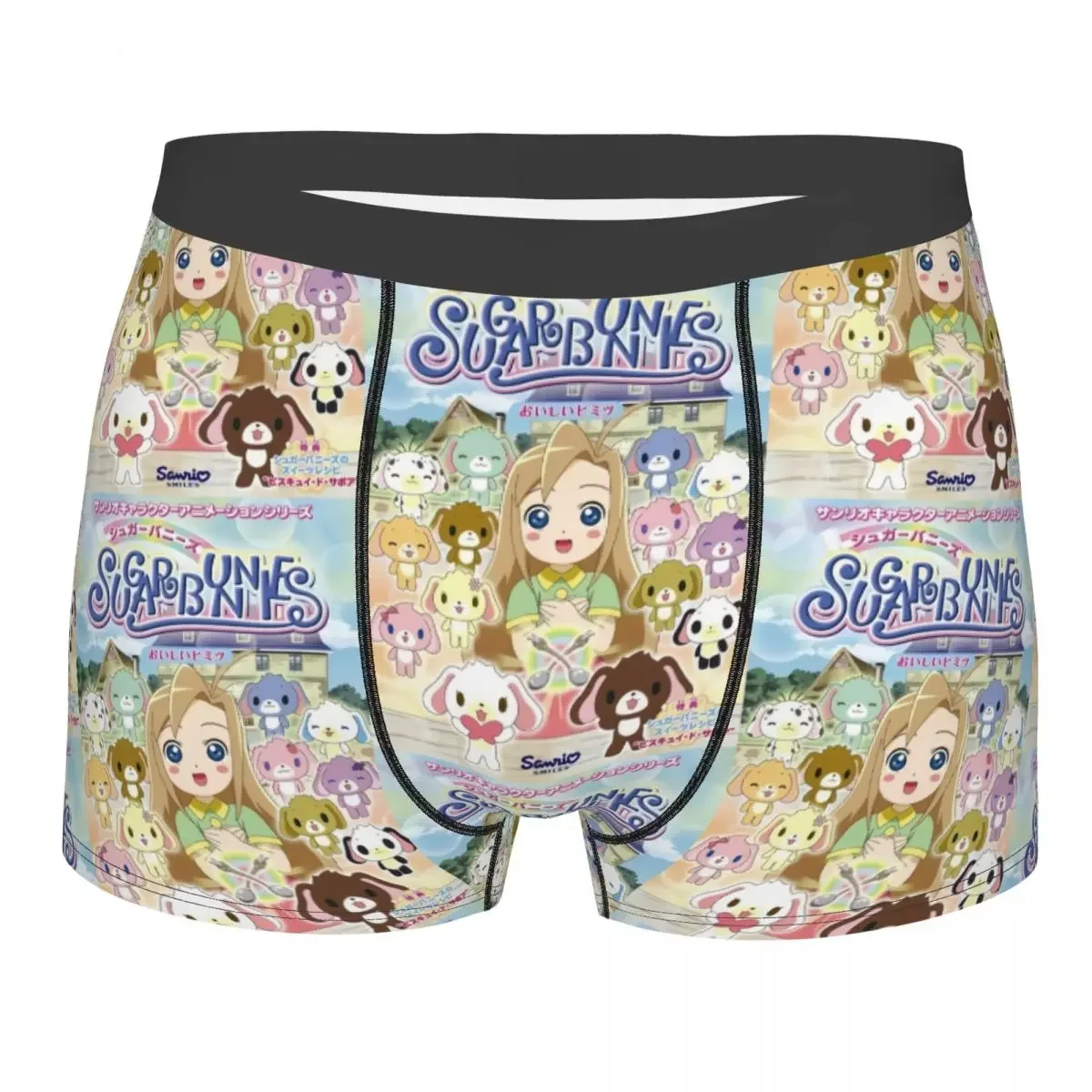 Custom Cartoon Sugarbunnies Sanrio Japan Anime Boxers Shorts Men Briefs Underwear Fashion Underpants