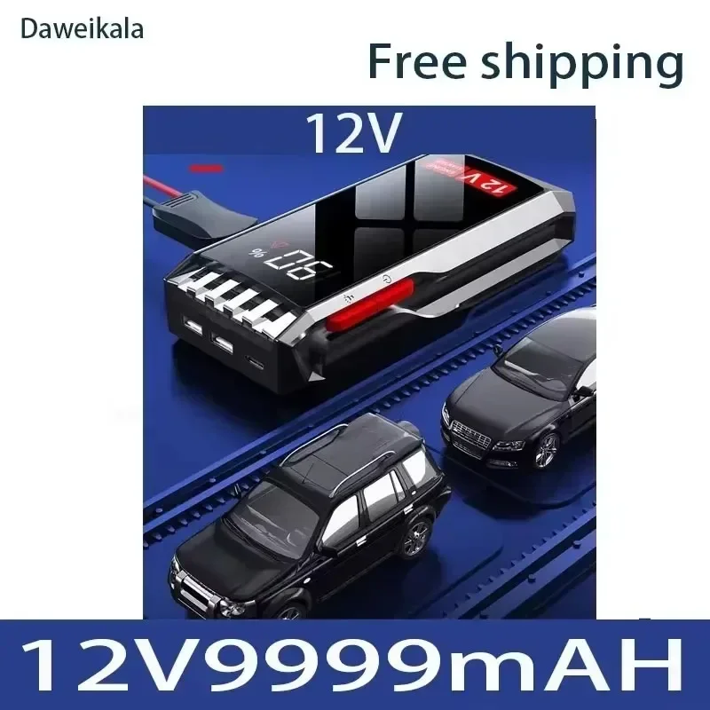99999mAh Car Jump Starter Li-Ion Starting Device Booster 12V Auto Battery Power Bank Jumpstarter Emergency Charger