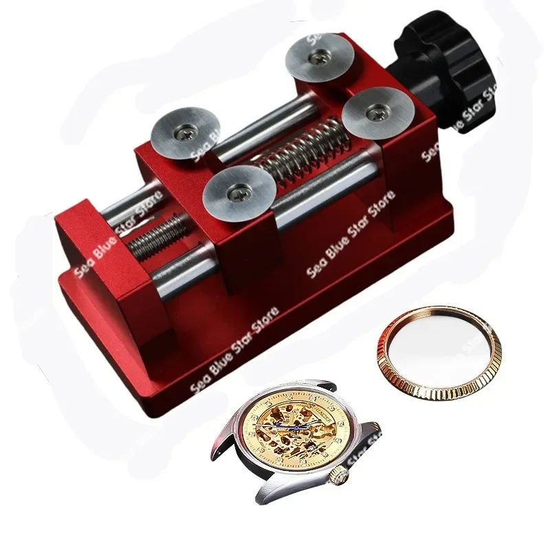 Change the watch from  watch ring to the glass from the outer ring, open  tooth ring, professional tool ring machine