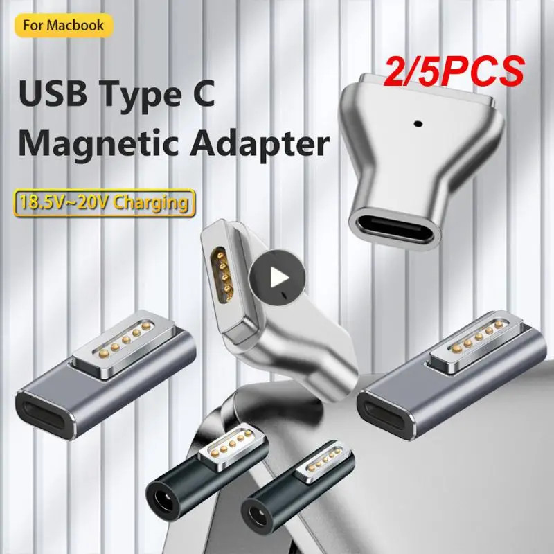 

2/5 шт., адаптер USB Type-C для MacBook, 60 Вт