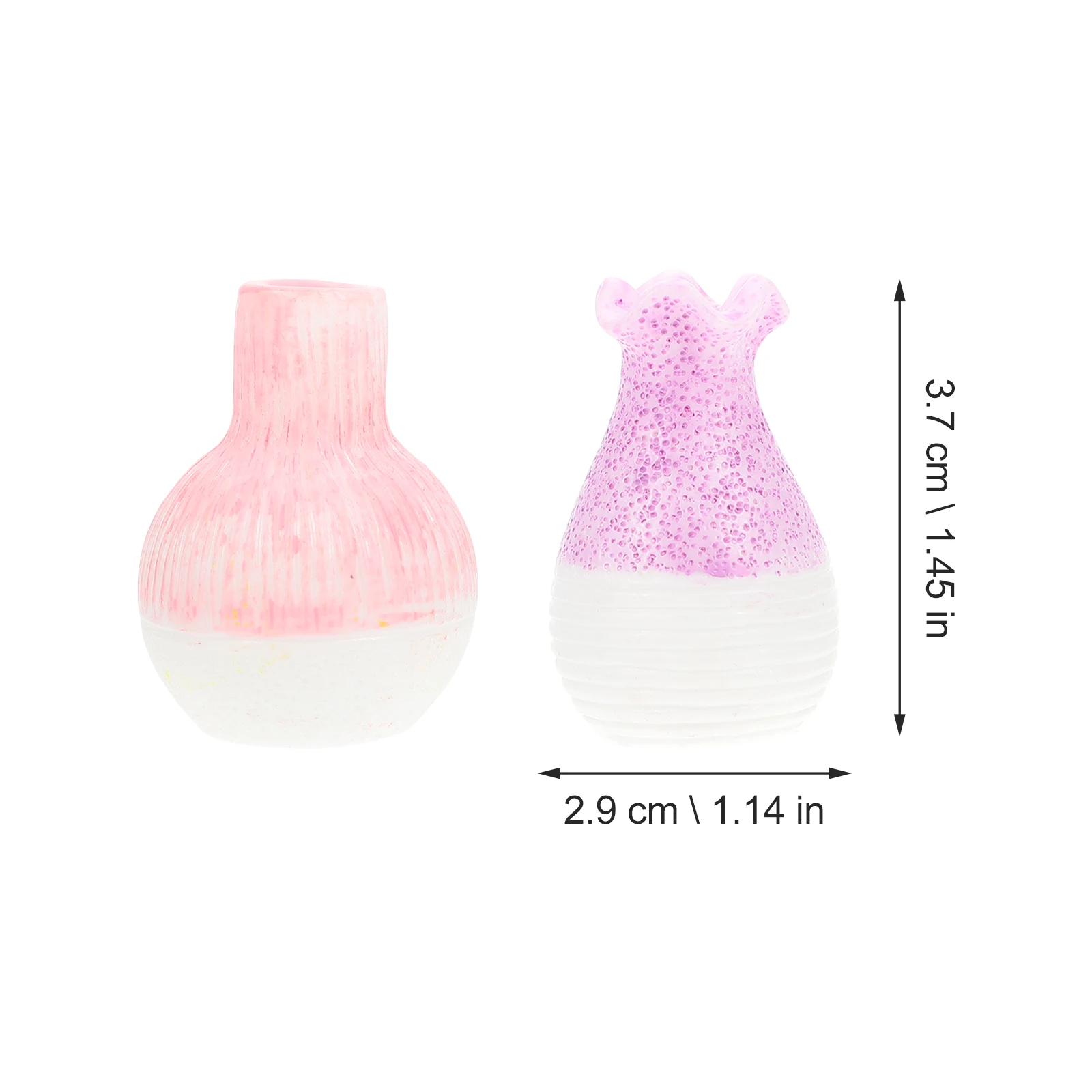 

9 Pcs Vase Ornaments Small Vases Modern Decoration Home Flower Living Room Aesthetic Mini