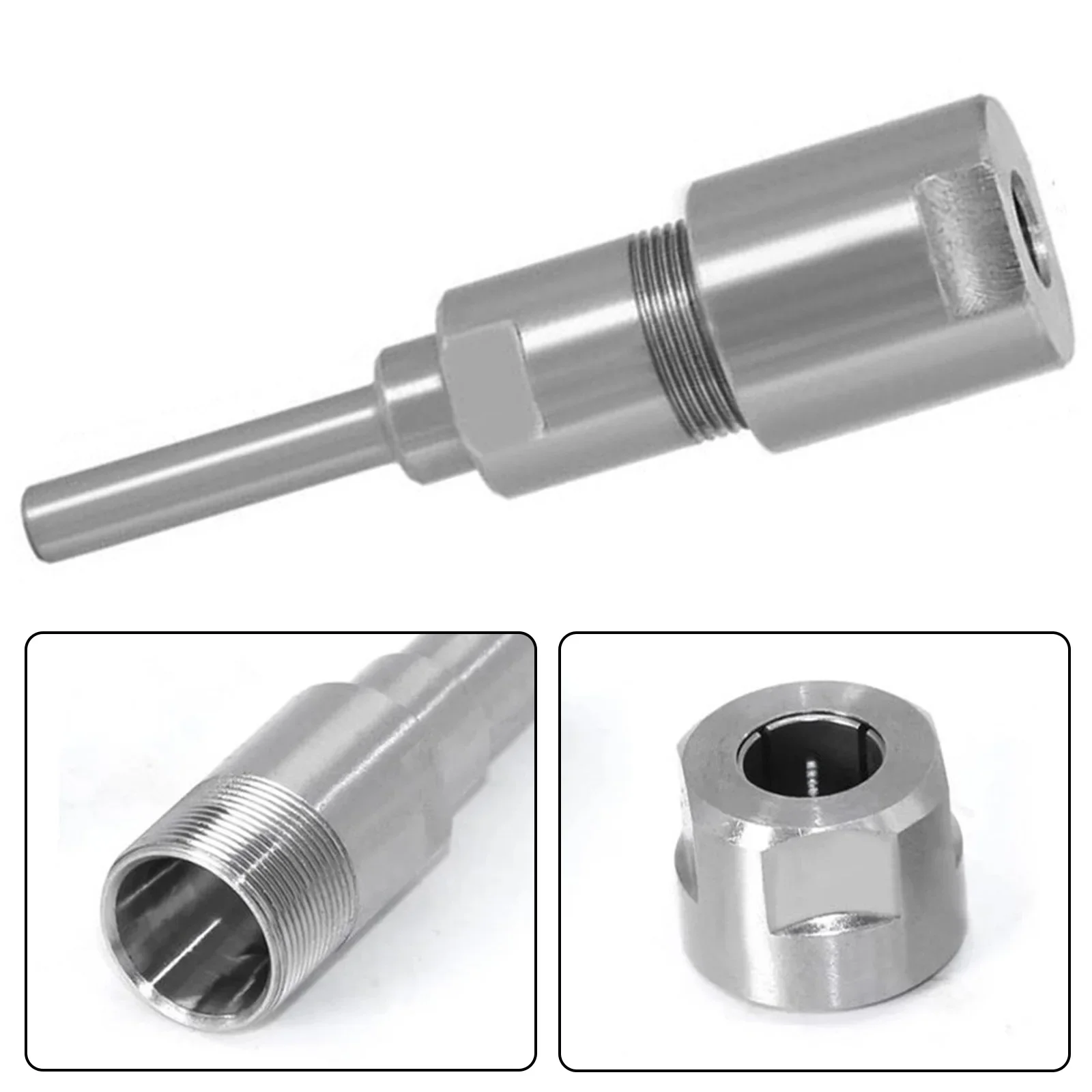 Router Collet Extension Rod Router Bit Adapter Extender For 1/4in 8mm 6mm Shank High Quality Bits Milling Cutter For Wood