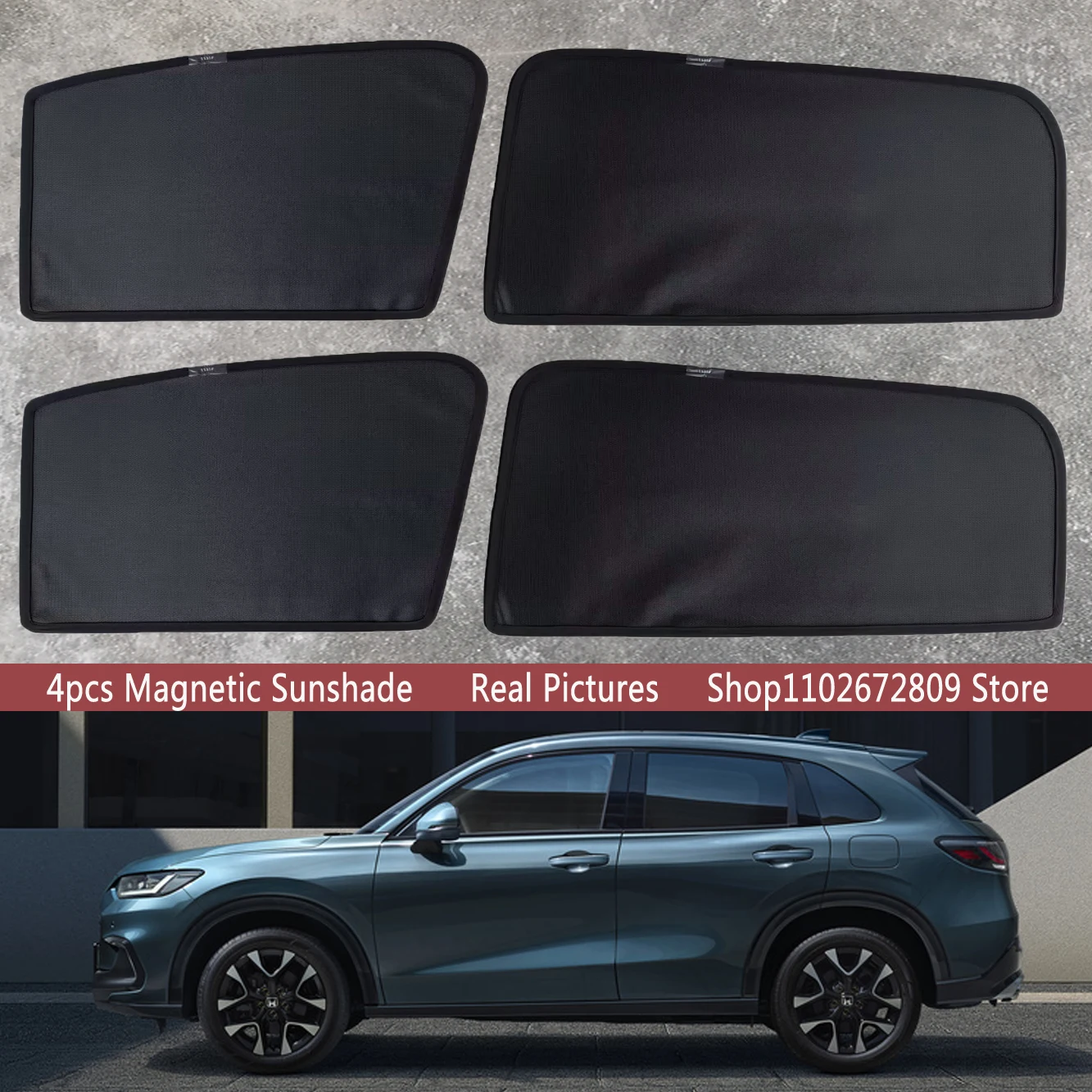 Magnetic Car Sunshade Shield Front Windshield Frame Curtain Sun Shades for Honda ZR-V RZ ZRV 2022 2023 2024 Auto Accessories