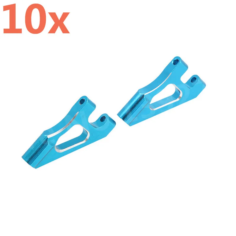 10Pcs HSP Upgrade Parts 122018 02147 Alum Front Upper Suspension Arm for 1/10 RC Model Car CNC 94122 XSTR POWER