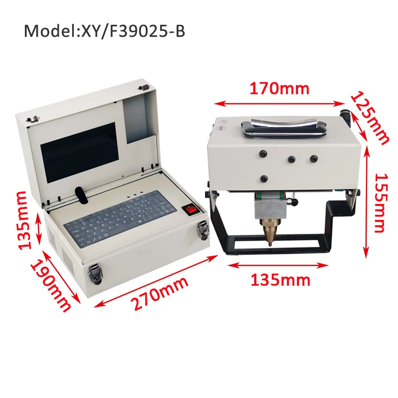 XY-F19025 Handheld Metal Engraving Machinery for VIN Number Chassis Vehicle Identify Number Deep Marking