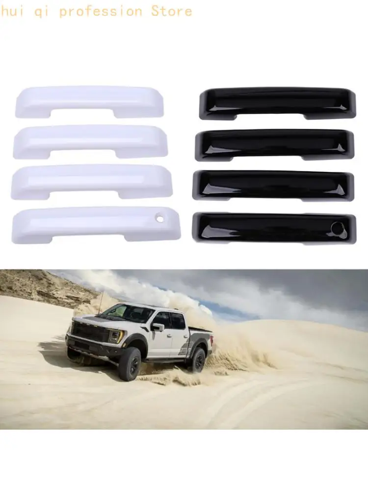 MBSG-F150-21-24 Glossy Plastic Exterior Door Handle Cover Set for F150 Everyday Wear and Scratch with Push-On Installation, 1