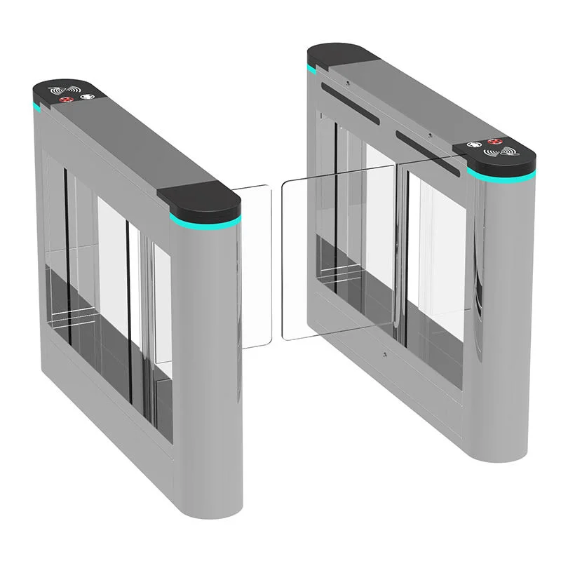 Office Building Door Access Control With QR Code Swipe Card Swing Gate Staff Attendance