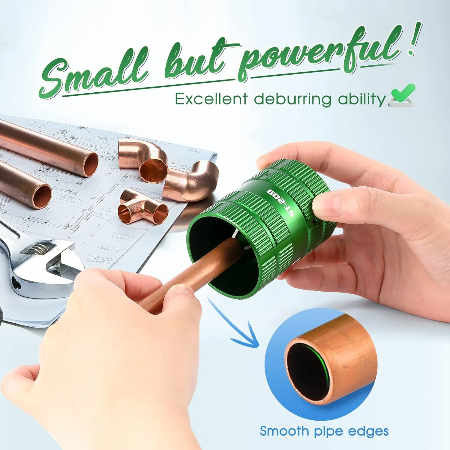 1pcs Pipe Reamer Tool Deburring Tool For Copper PVC Pipe Cleaner Tubing and Pipe Reamer