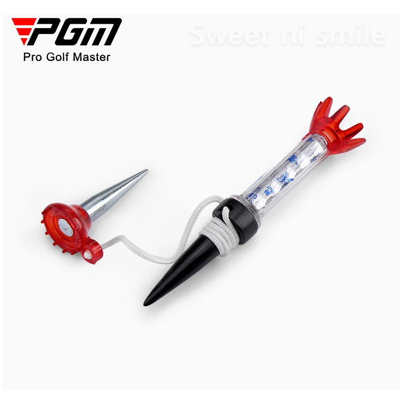 PGM 1 PCs Golf Tee Adjustable Limit Aiming Assist Golf Ball Tees Nail Plastic Ball Tee Set Magnetic Tee 70mm QT002