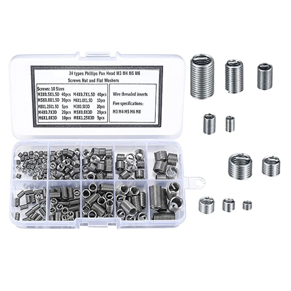 A Must Have Toolset 200 Stainless Steel Inserts in a Compact Box Designed for Quick Access and Effective Repairs