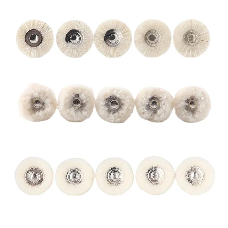 

2.35mm 10Pcs Dental Polishing Wheel Wool Cotton Brushes for Rotary Tools Jewelry Buffing Polisher Accessories Dental Lab Tool