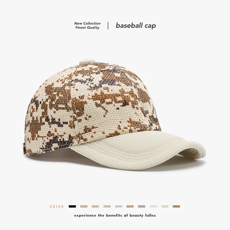 College student military training baseball cap, outdoor hiking and camping hat10Color camouflage sun protection hat with